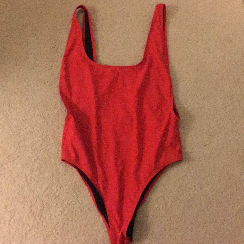 Red one piece NWT